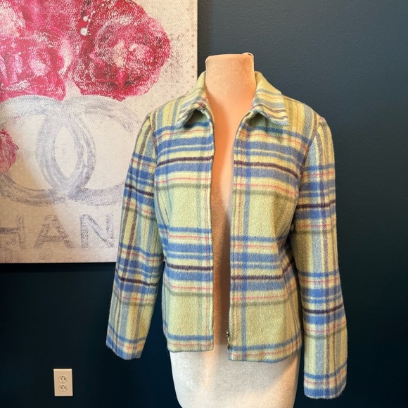 Requirements Woolblend Plaid Jacket 12 - Picture 1 of 4